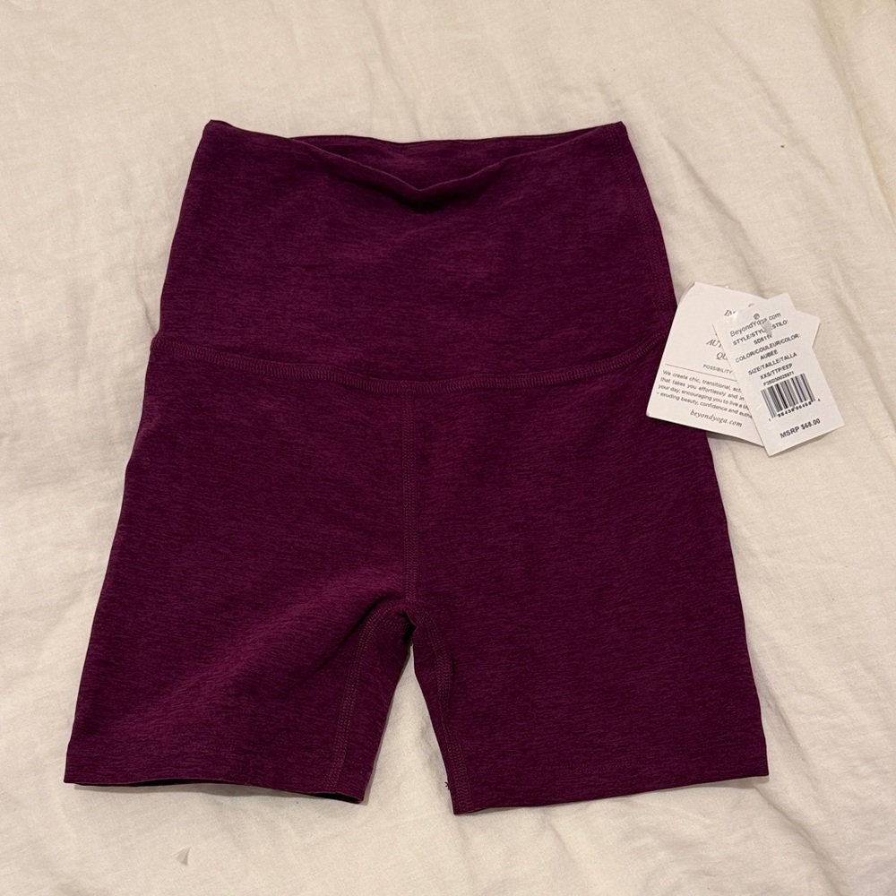 Beyond Yoga Aubergine Bike Shorts